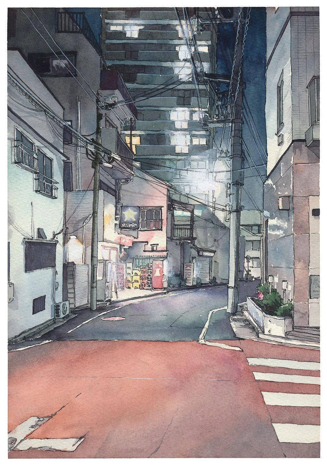 动漫画面,动漫画面，小巷深处的特色小店探秘
